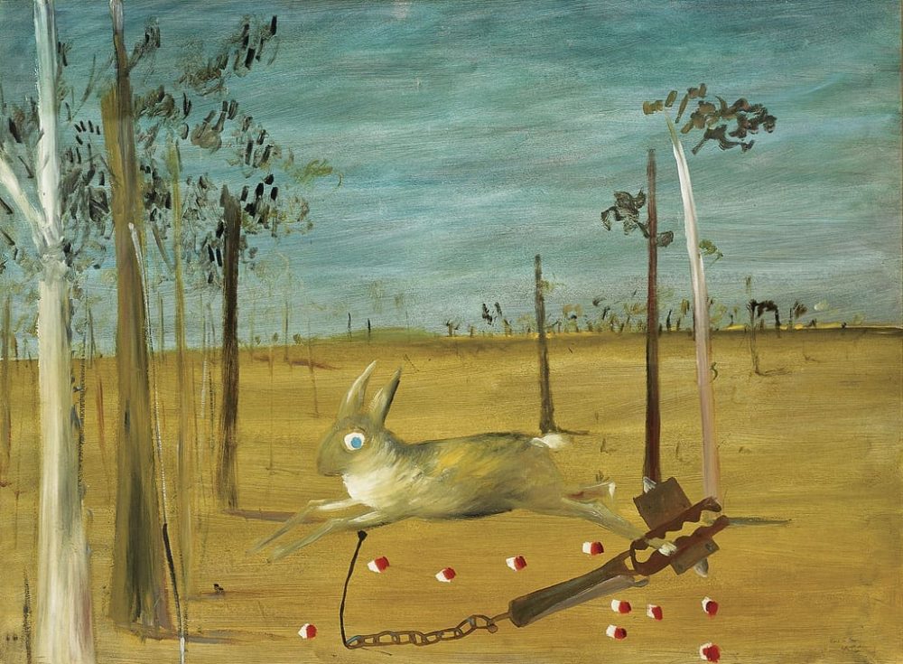 Hare in trap Sidney Nolan 1946