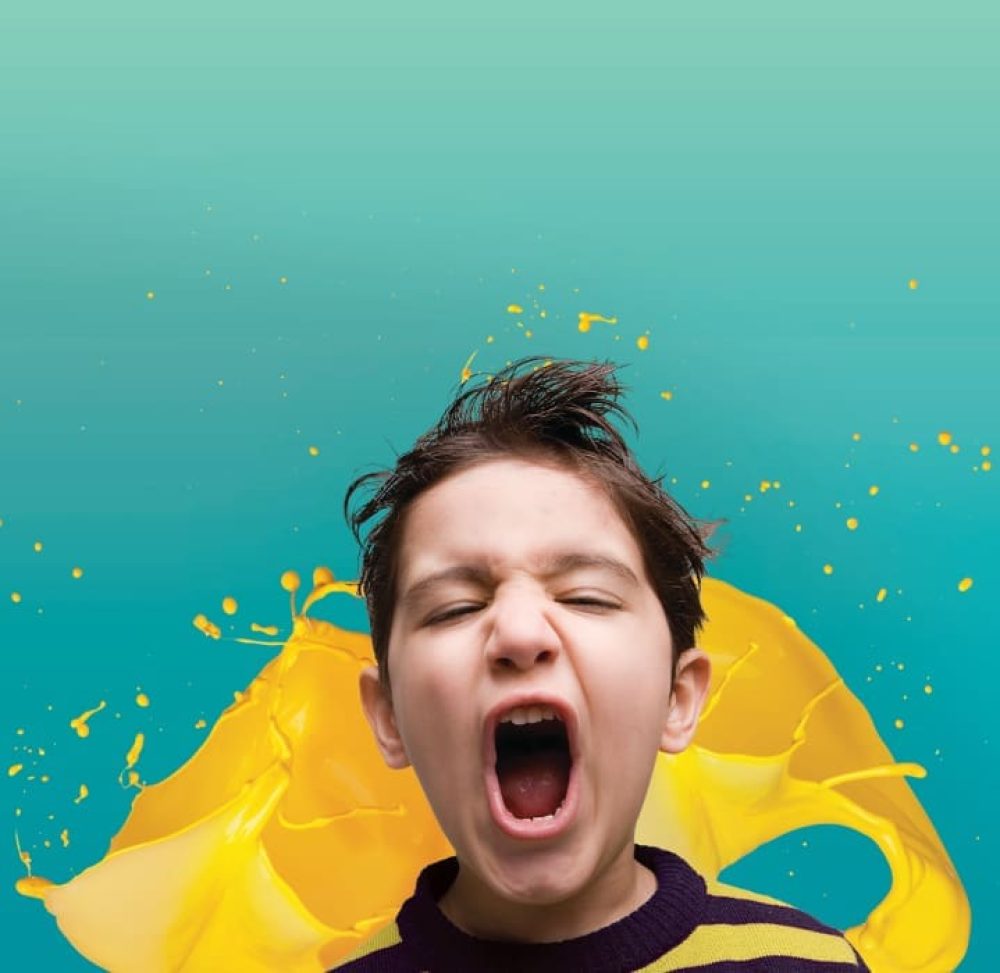 Shouting little boy